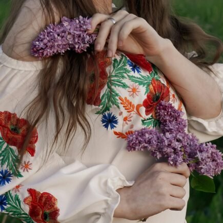 Moda e vestidos florais